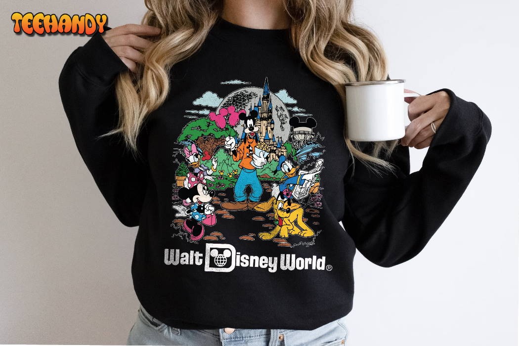 Retro Walt Disney World Sweatshirts, Vintage Mickey and Friends Shirt