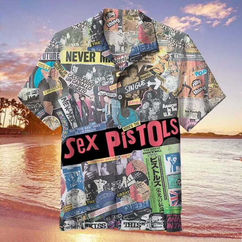 Rock Band Sex Pistols 3D All Printed Hawaiian Shirt