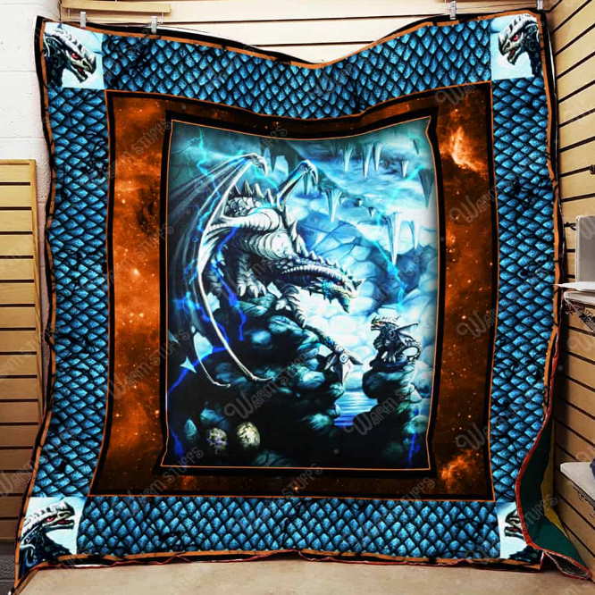 Rock Dragon 3D Customized Quilt Blanket