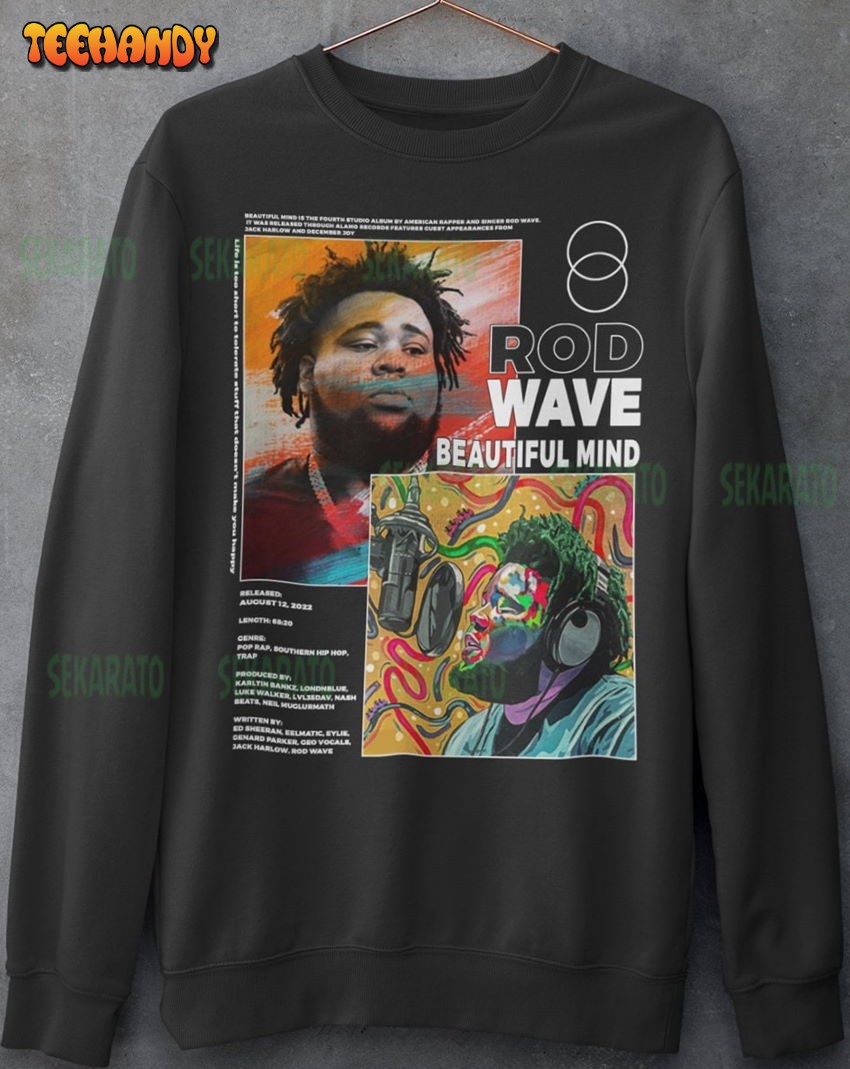 Rod Wave Beautiful Mind Vintage Bootleg Inspired Sweatshirt