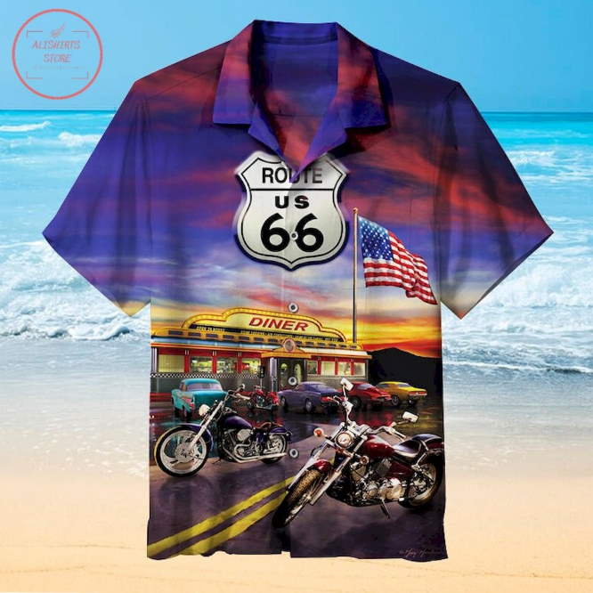 Route 66 dinner Hawaiian shirt