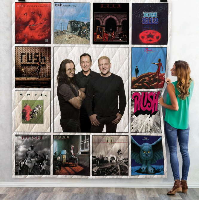 Rush Studio Albums For Fans 3D Quilt Blanket