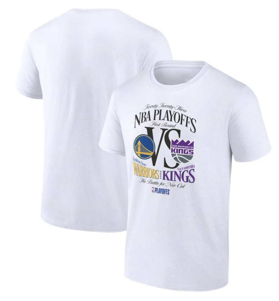 Sacramento Kings vs. Golden State Warriors 2023 NBA Playoffs Matchup T-Shirt