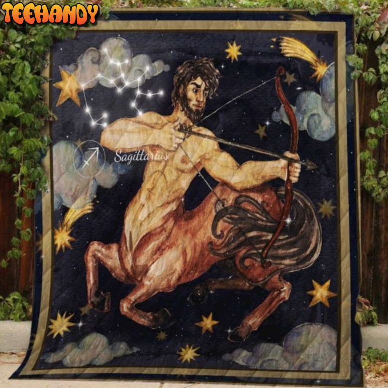 Sagittarius 3D Customized Quilt Blanket