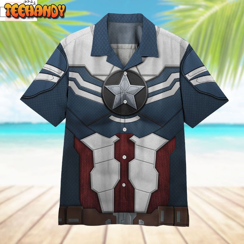 SAM WILSON CAPTAIN AMERICA CUSTOM HAWAII SHIRT