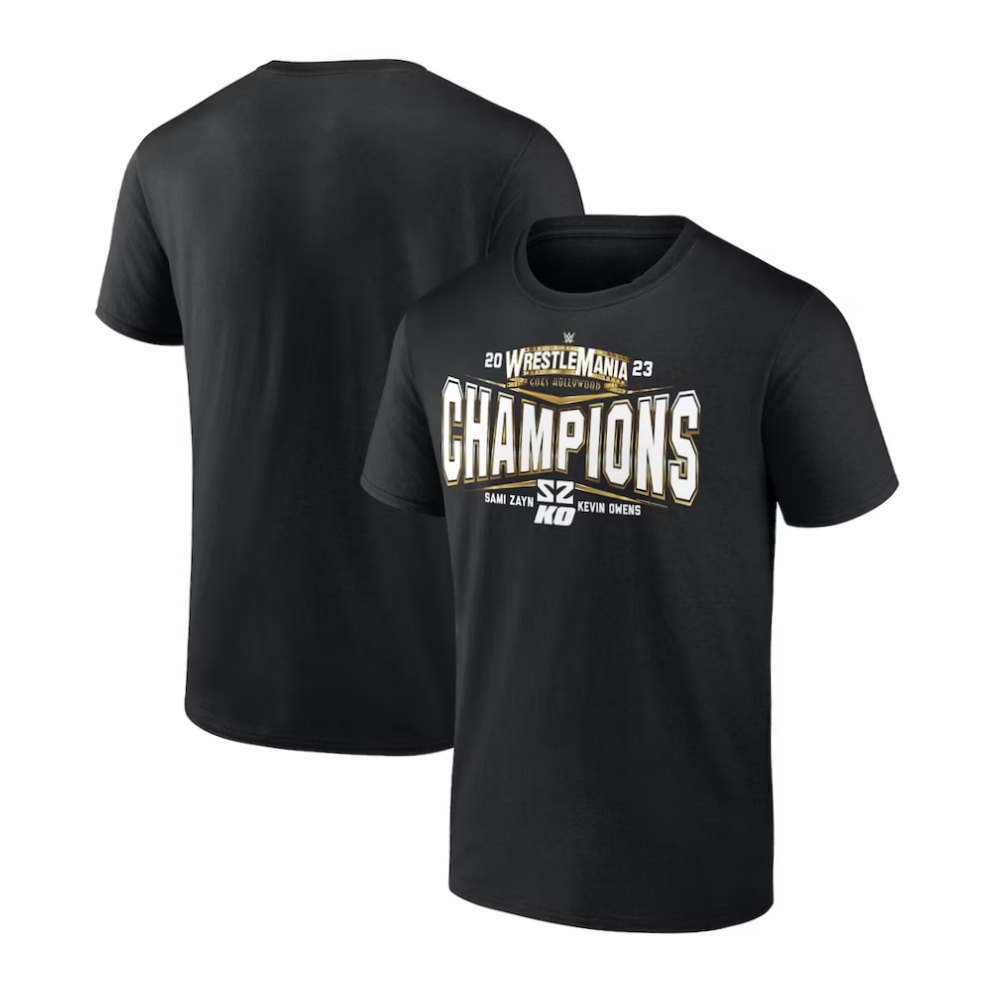 Sami Zayn & Kevin Owens WrestleMania 39 Champions T-Shirt