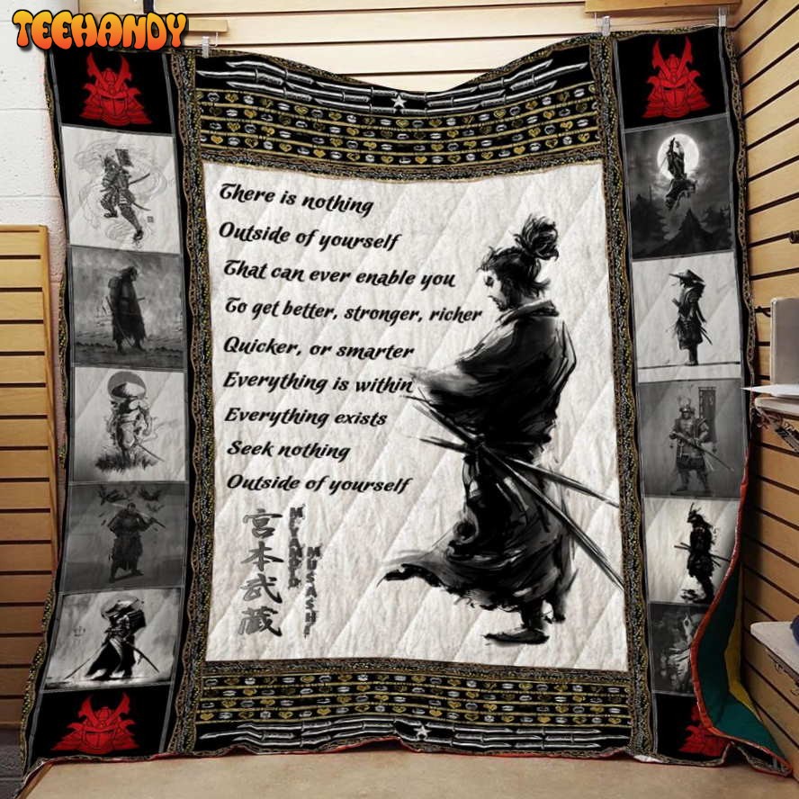 Samural There It Nothing 3D Customized Quilt Blanket