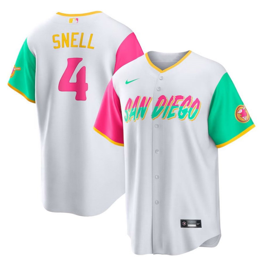 San Diego Padres Blake Snell White City Connect Replica Player Jersey