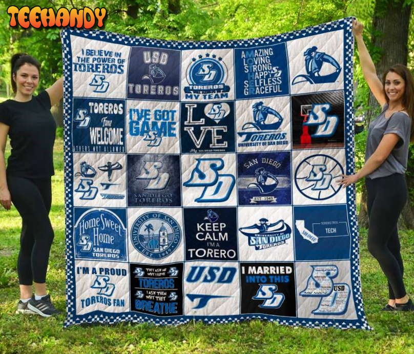 San Diego Toreros 3D Customized Quilt Blanket