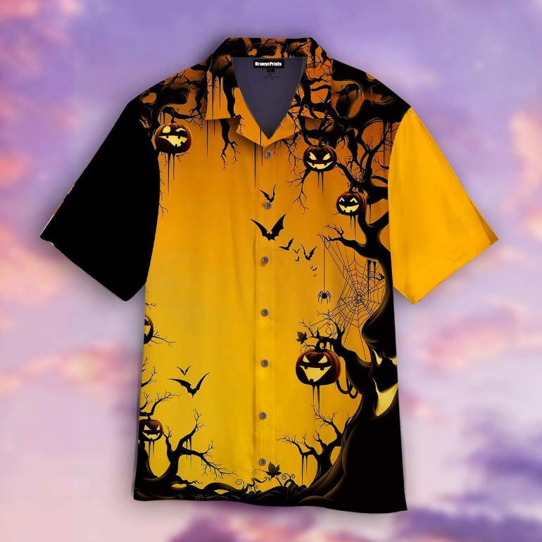 Scary Halloween Tree Hawaiian Shirt