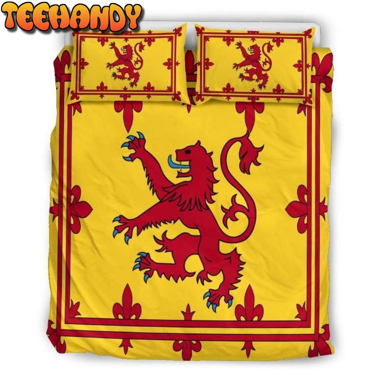 Scotland Lion Red Yellow Bedding Set