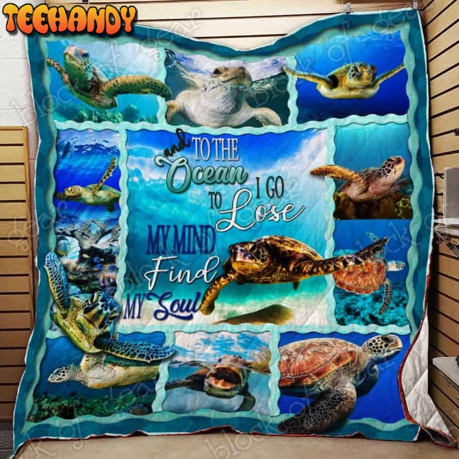 Sea Turtle 3D Quilt Blanket