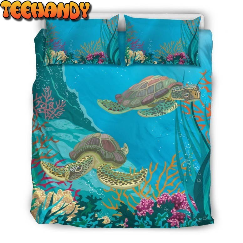 Sea Turtle Under The Sea Bedding Set