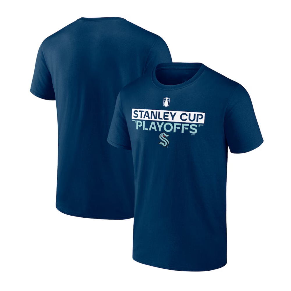 Seattle Kraken Navy 2023 Stanley Cup Playoffs T-Shirt