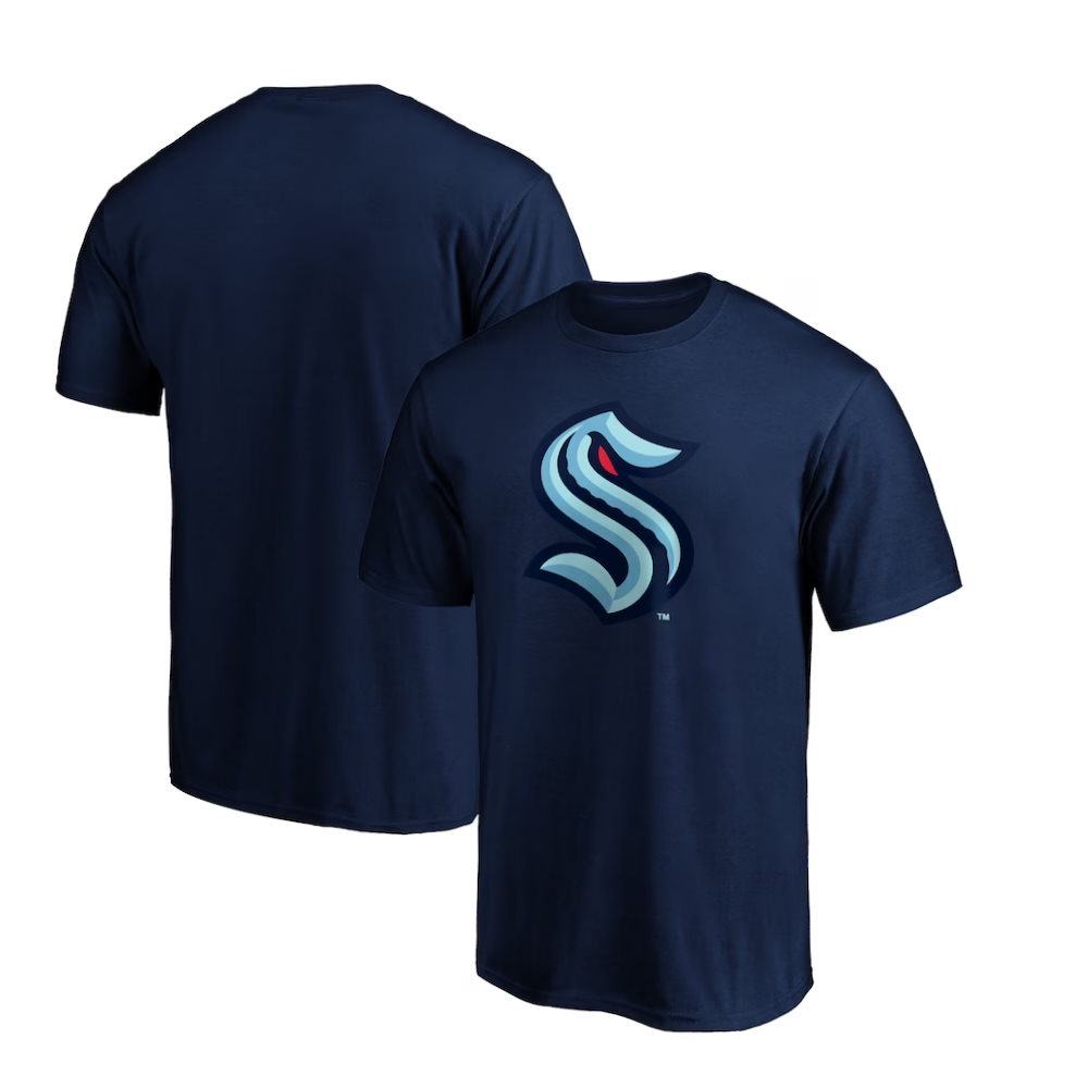 Seattle Kraken Navy Primary Logo T-Shirt
