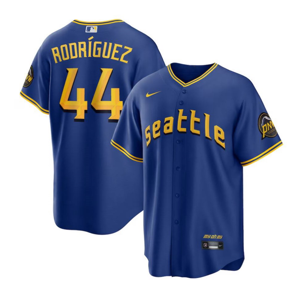 Seattle Mariners Julio Rodriguez Royal 2023 City Connect Replica Player Jersey