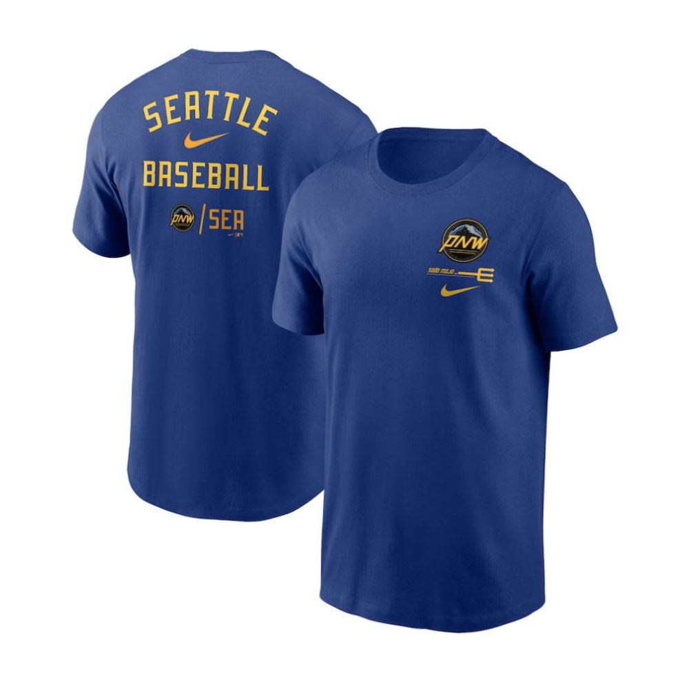 Seattle Mariners Royal 2023 City Connect Double T-Shirt