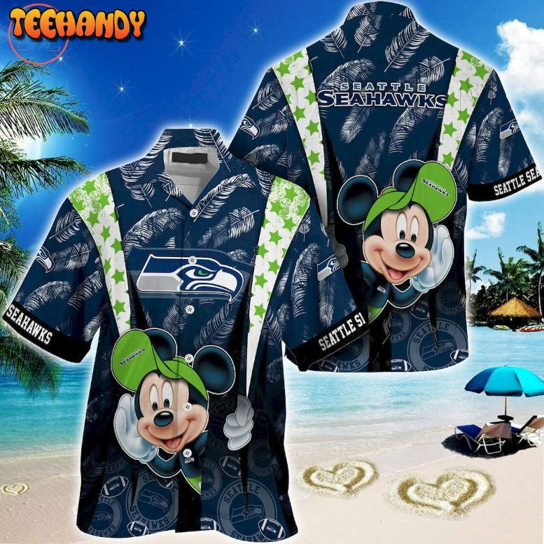 Seattle Seahawks Mickey Mouse Hawaiian Shirt