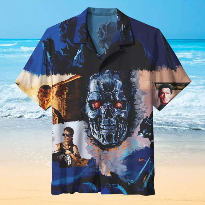 Series Film The Terminator 3D Print Hawaiian Shirt