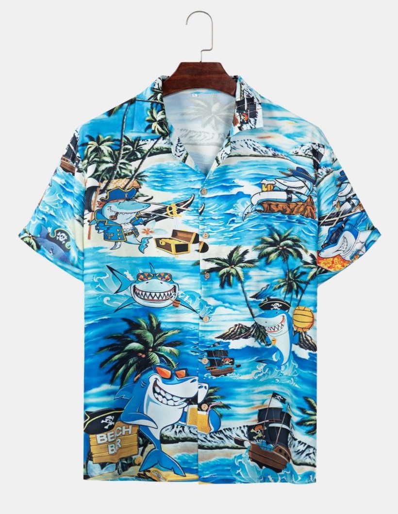 Sharp Coconut Tree Hawaiian Shirt