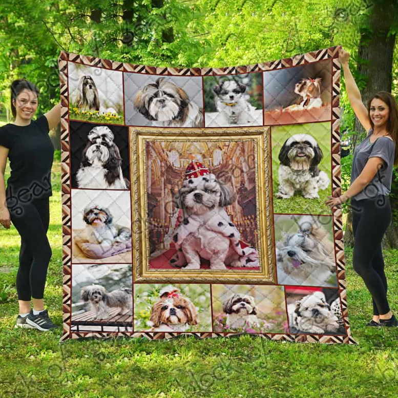 Shih Tzu Loyal 3D Quilt Blanket