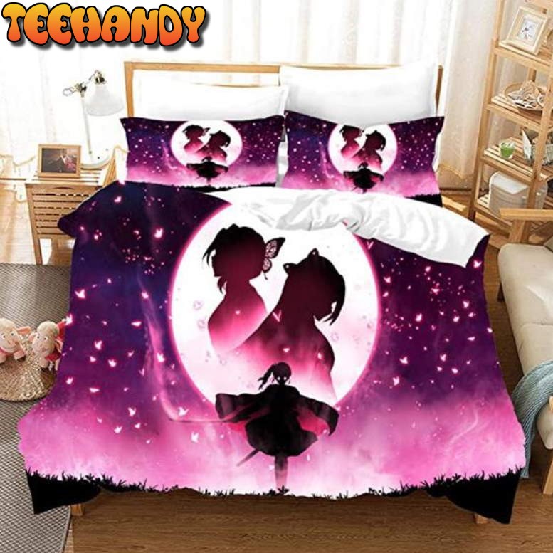 Shinobu Kanae And Kanao Moon Silhouette Bedding Set