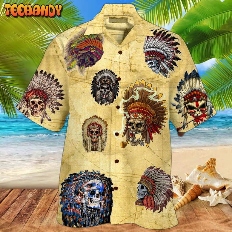 Skull Native Hawaiian Shirt