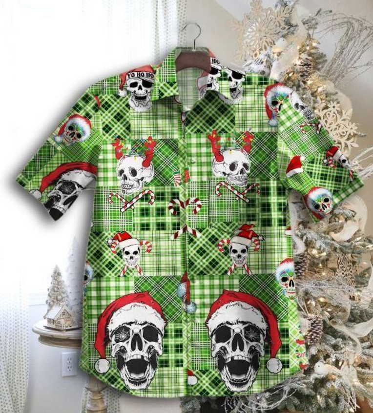 Skull Vintage Christmas Hawaiian Shirt