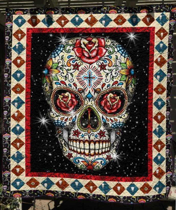 Skulls 3D Customized Quilt Blanket