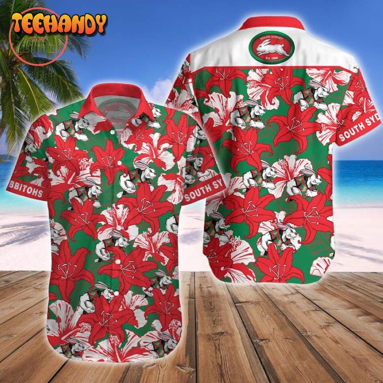 South Sydney Rabbitohs Mascot Hawaiian Shirt