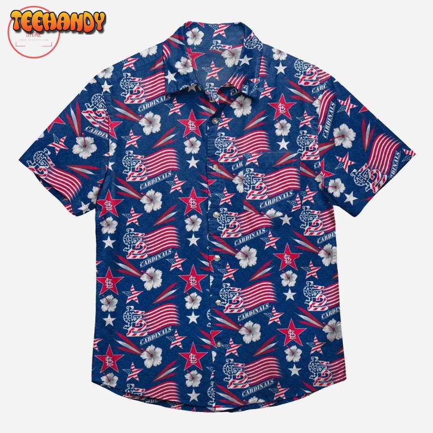 St Louis Cardinals Americana Hawaiian Shirt