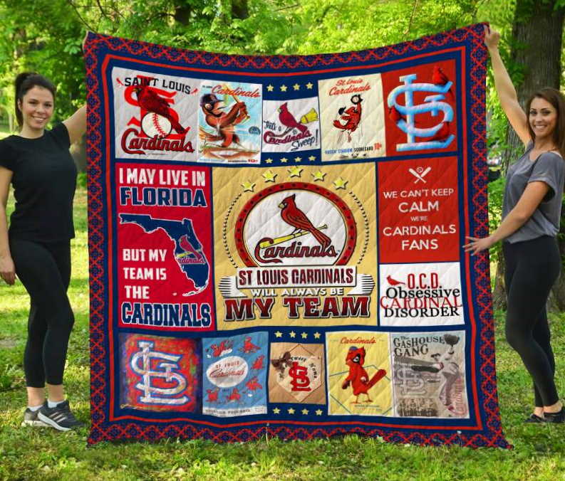 St. Louis Cardinals Florida 3D Customized Quilt Blanket