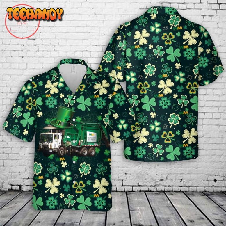 St. Patrick’s Day Waste Management Hawaiian Shirt