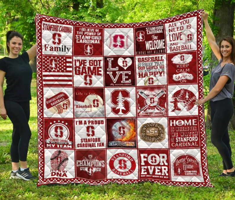 Stanford Cardinal 3D Customized Quilt Blanket