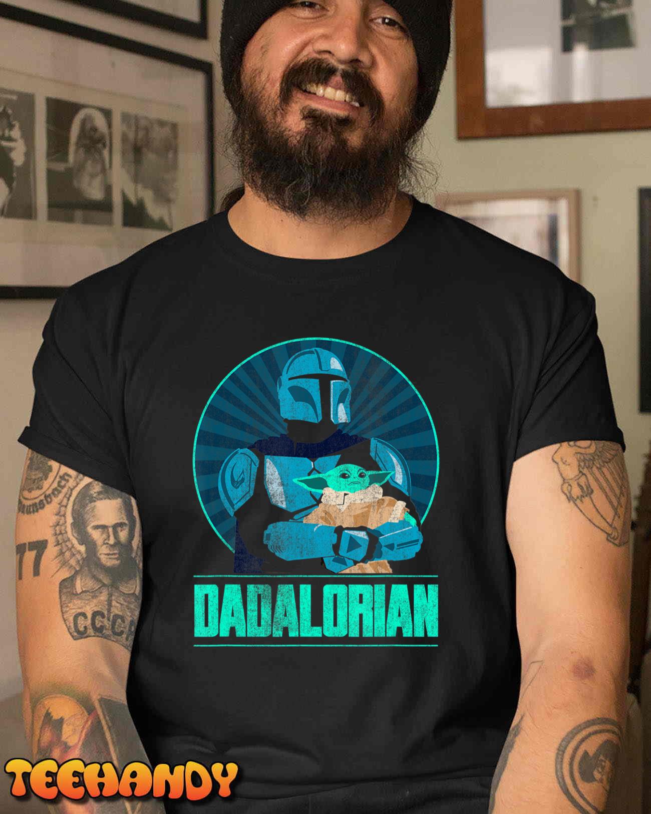 Star Wars The Mandalorian Father’s Day Dadalorian Retro T-Shirt