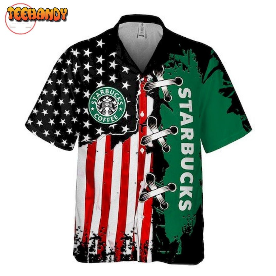 Starbucks Coffee Flag Hawaiian Shirt