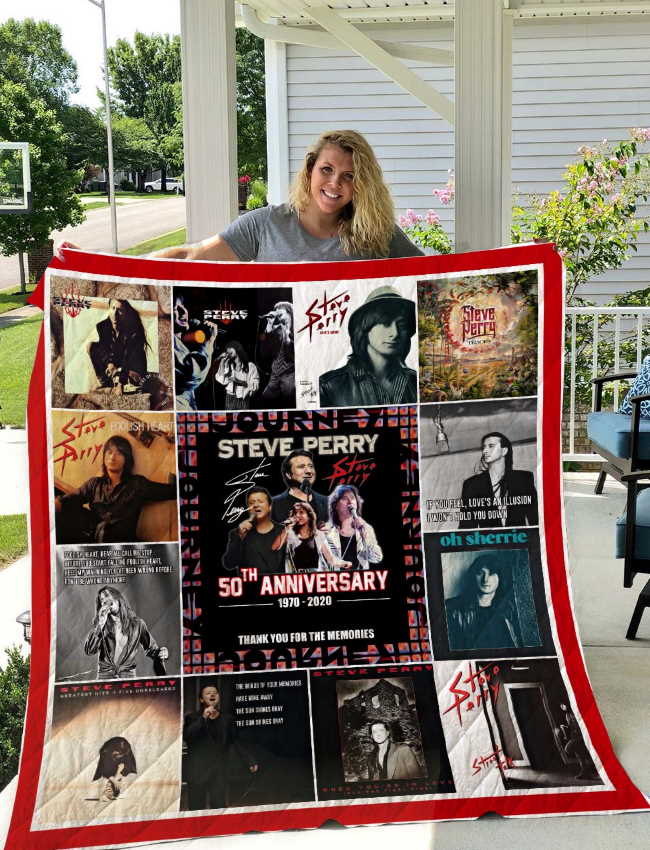 Steve Perry 3D Customized Quilt Blanket