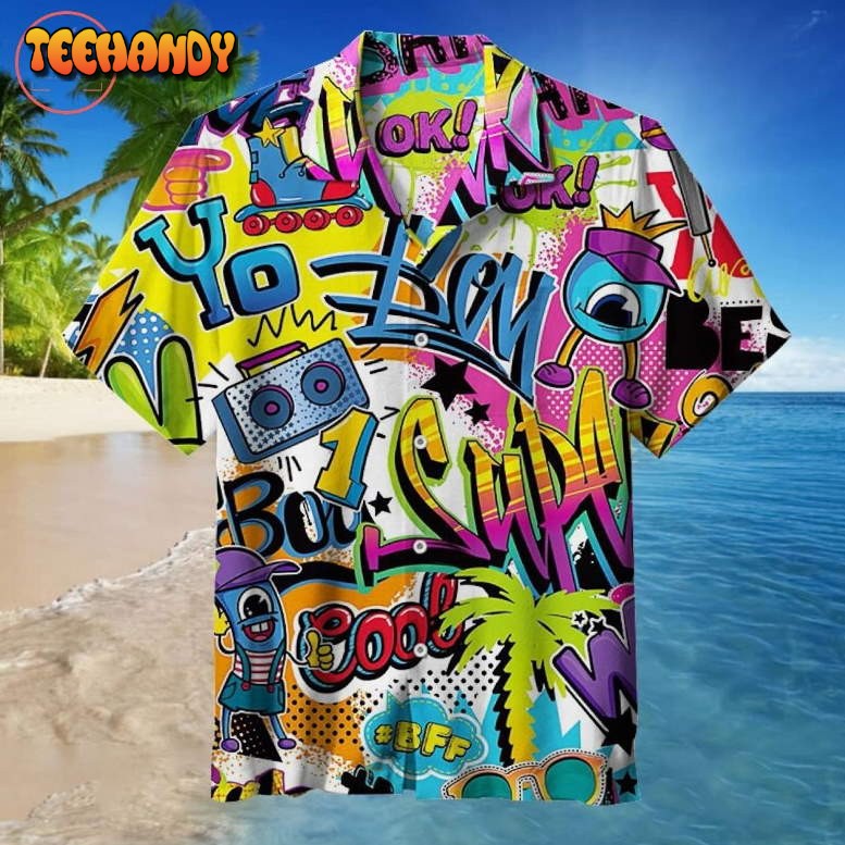 Street fashion Graffiti Hawaiian Shirt