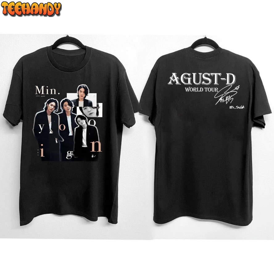 SUGA AgustD TOUR Shirt, Agust D BTS Suga On Tour 2023 Shirt,Suga Daechwita Hoodie