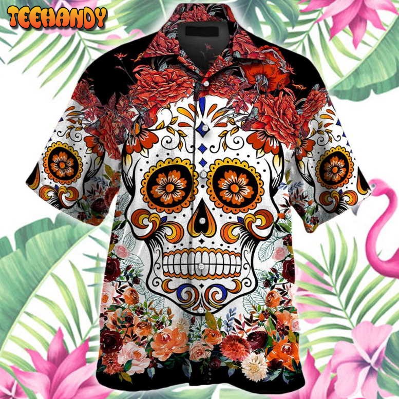 Sugar Skull Hawaiian Shirt