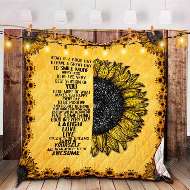 Sunflower Bpa 3D Customized Quilt Blanket