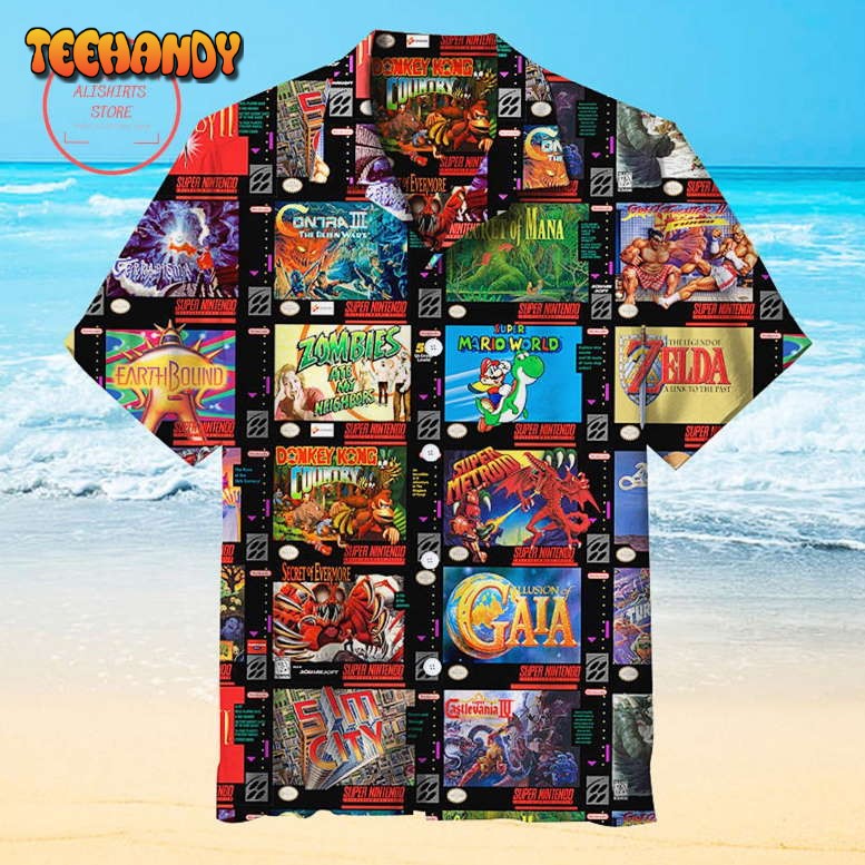 Super Nintendo Entertainment System Hawaiian Shirt