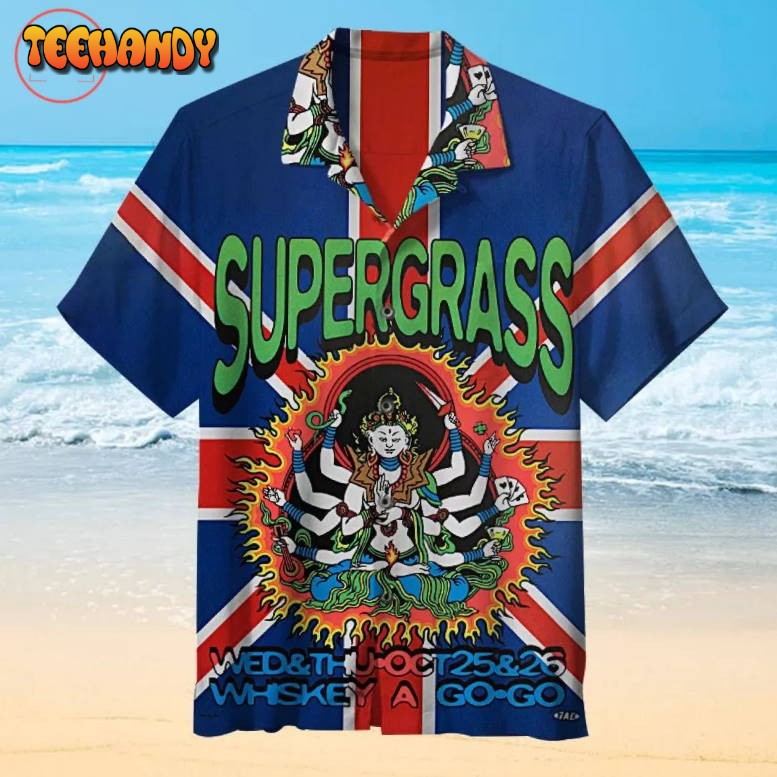 Supergrass Concert Poster Hawaiian Shirt