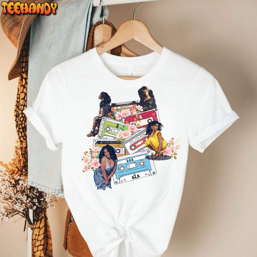 SZA SOS Shirt, Vintage Sza Merch 2023 Shirt, SOS Tour T-shirt