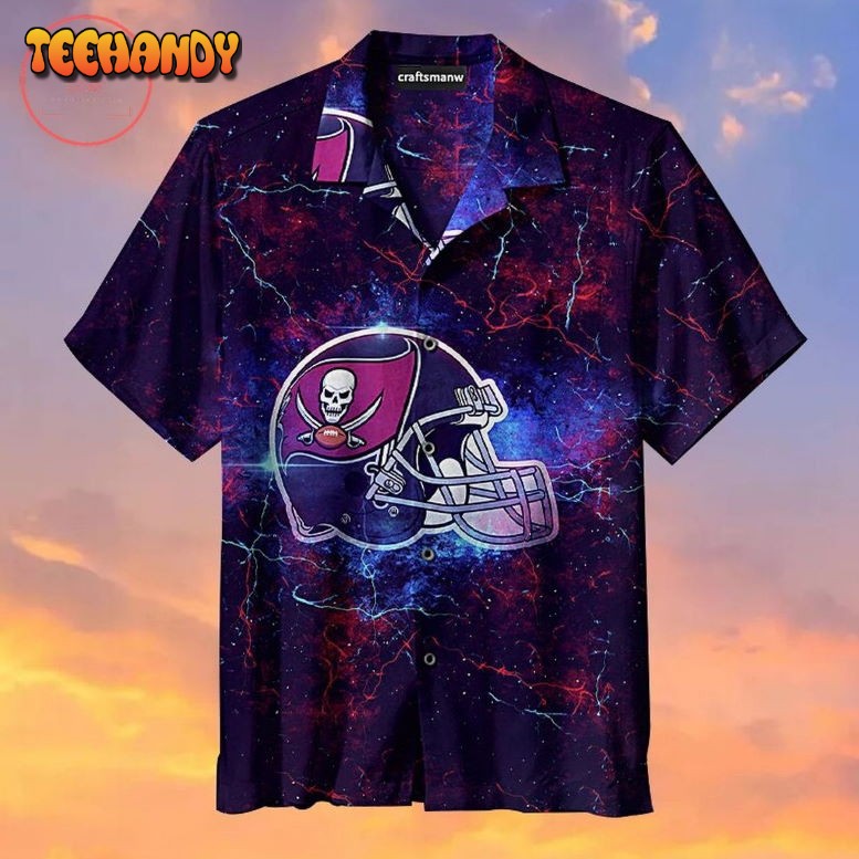 Tampa Bay Buccaneers Football Helmet Hawaiian Shirt