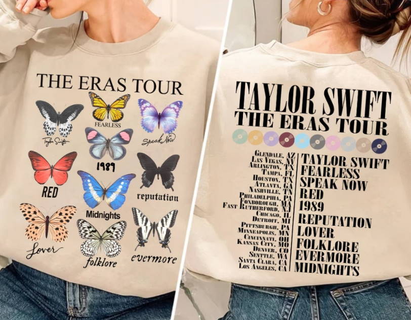 Taylor Swift Album ButterflyTaylor Concert 2023 Shirt