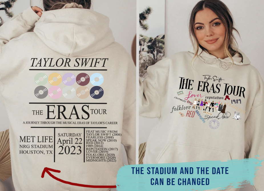 Taylor Swift TourThe Eras Tour 2023 Shirt Custom Stadium And Tour Date Shirt