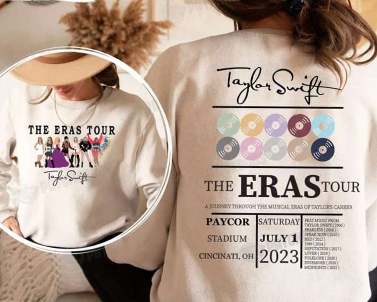 Taylor Swift TourThe Eras Tour 2023 Shirt Swiftie Personalized Shirt