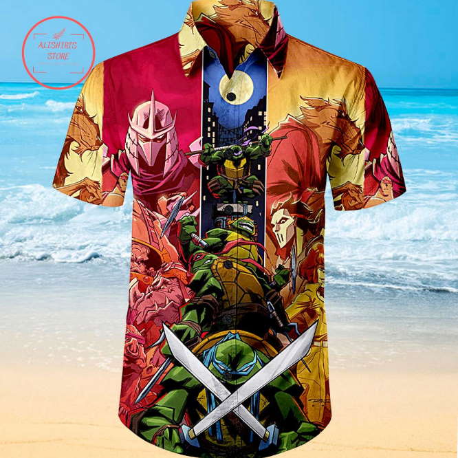 Teenage Mutant Ninja Turtles on the move Hawaiian Shirt