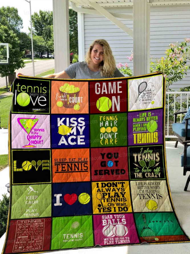 Tennis 3D Quilt Blanket